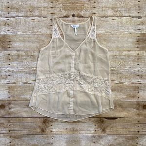 Sheer Nude Tank Top